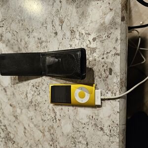 Yellow iPod Nano with Black Case